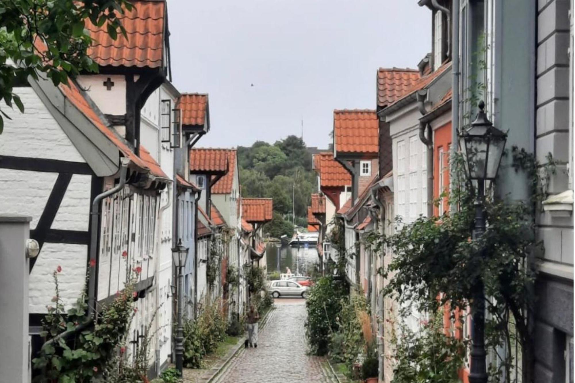 Hafenblick Ferienwohnung In Der Altstadt Mit Parkplatz Flensburg Eksteriør bilde
